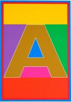 Dazzle Letter A by Sir Peter Blake